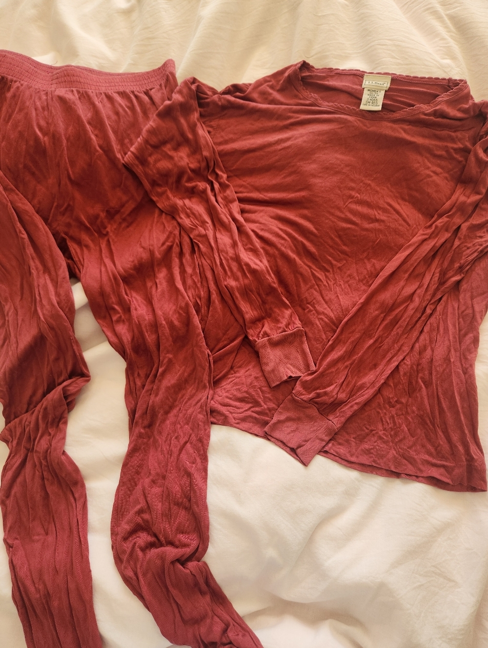 Vintage LL Bean Women's 100% Silk Pants/base layer in size S/XS